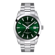 Tissot Gentleman Powermatic 80 Silicium T127.407.11.091.01 - bracciale e cassa acciaio - quadrante verde con datario